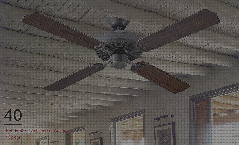 Review de aspas del ventilador de techo con esterilla de mimbre
